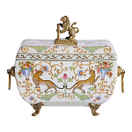 Шкатулка с фигуркой льва на крышке Eden Garden варинант исполнения - 3 | Loft Concept в Липецке