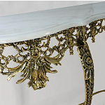 Консоль из бронзы с мраморной столешницей Bronze Console варинант исполнения - 2 | Loft Concept в Липецке