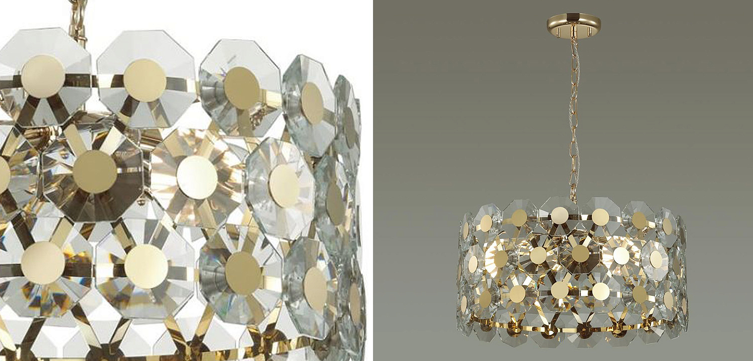 Люстра Crystal Octagons Gold Люстра Crystal Octagons Gold - Loft-Concept в Липецке