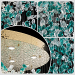 Люстра зеленая каскадная Green Light CascadeDroplet Chandelier варинант исполнения - 3 | Loft Concept в Липецке