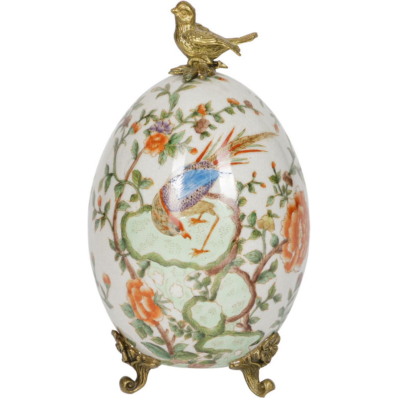 Фигурка Designer Egg Золотой Бежевый Коричневый Голубой Фигурка Designer Egg Золотой Бежевый Коричневый Голубой в Липецке | Loft Concept