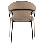 Коричневый стул с обивкой из искусственной замши Alexis варинант исполнения - 4 | Loft Concept в Липецке