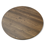 Стол журнальный c коричневой круглой столешницей на трех металлических ножках Charm Coffee Table варинант исполнения - 3 | Loft Concept в Липецке