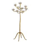 Торшер золотой в виде растения Golden Flower Glade варинант исполнения - 3 | Loft Concept в Липецке