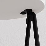 Стол приставной с 2-мя круглыми белыми столешницами ESSEL SIDE TABLE WHITE варинант исполнения - 2 | Loft Concept в Липецке