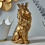 Статуэтка лев с детализированной гривой и изящной короной Lion Crown  варинант исполнения - 5 | Loft Concept в Липецке