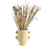 Ваза из фаянса Brighter than the Stars жёлтая полоска варинант исполнения - 3 | Loft Concept в Липецке