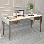 Рабочий стол с прямоугольной белой столешницей и 2-мя ящиками Harper Line варинант исполнения - 2 | Loft Concept в Липецке