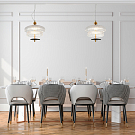 Подвесной светильник многослойный из рифленого прозрачного стекла Academy of Light варинант исполнения - 7 | Loft Concept в Липецке