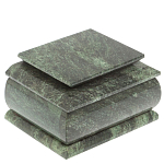 Шкатулка с зеркалом из натурального камня змеевик Stone Casket варинант исполнения - 2 | Loft Concept в Липецке