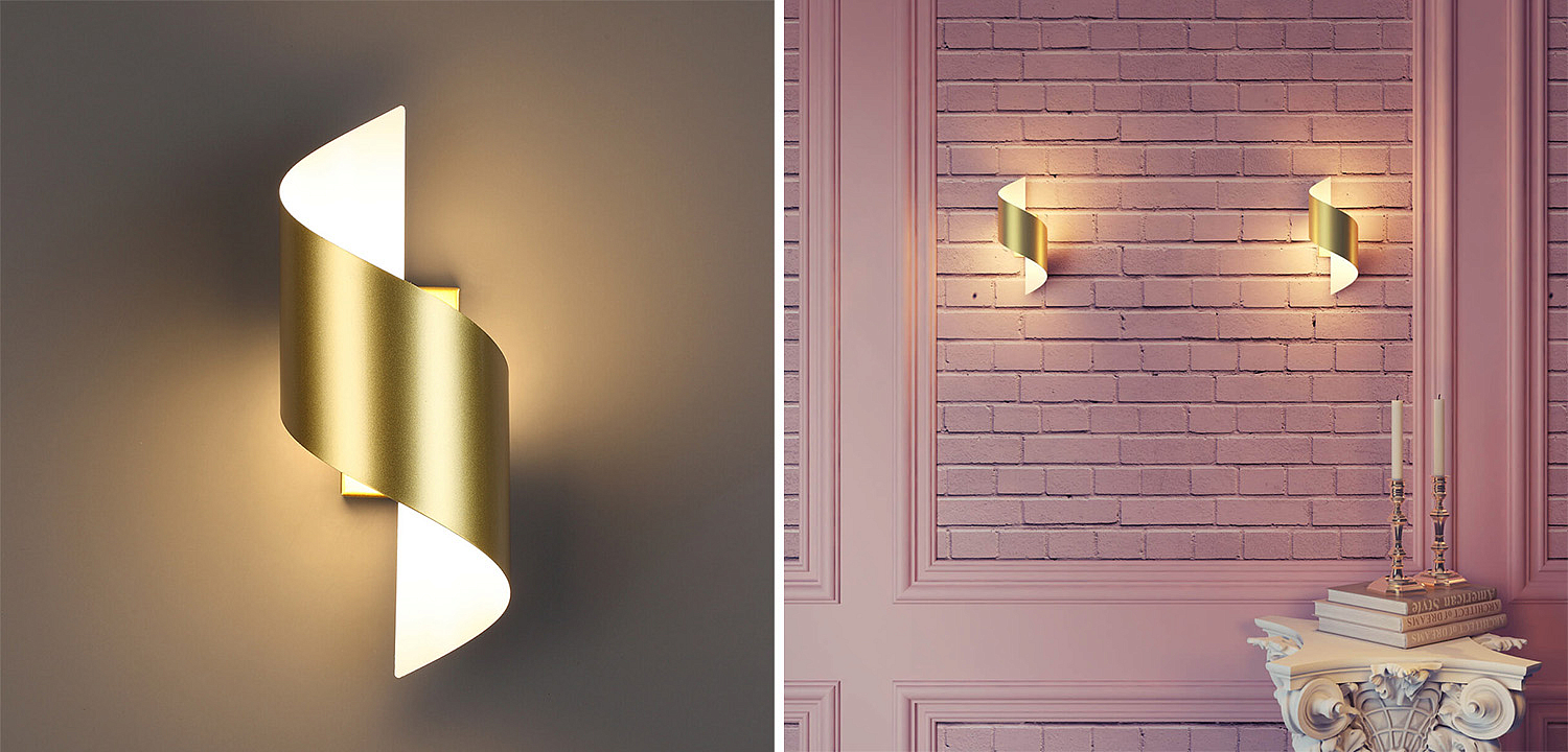 Бра Gold Locken Wall Lamp Бра Gold Locken Wall Lamp - Loft-Concept в Липецке
