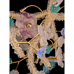 Люстра круглая с цветочным декором Miscellaneous herbs варинант исполнения - 2 | Loft Concept в Липецке