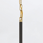 Подвесной светильник с плафоном в форме плоского купола и белой шарообразной лампой Eurofase варинант исполнения - 6 | Loft Concept в Липецке