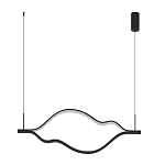 Подвесной светильник волнообразный изогнутый на двух тросах 123 см Spiral Lighting варинант исполнения - 4 | Loft Concept в Липецке