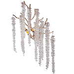 Бра на ветвистом золотом каркасе со стеклянными подвесами Raceme варинант исполнения - 1 | Loft Concept в Липецке