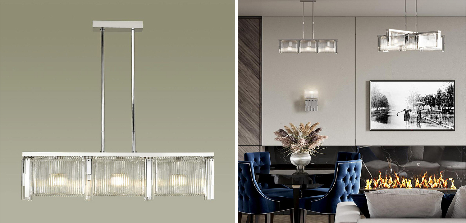 Люстра Madelen Chrome Linear Chandelier Люстра Madelen Chrome Linear Chandelier - Loft-Concept в Липецке