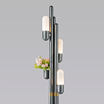 Торшер светодиодный с серым металлическим каркасом Generosity варинант исполнения - 2 | Loft Concept в Липецке