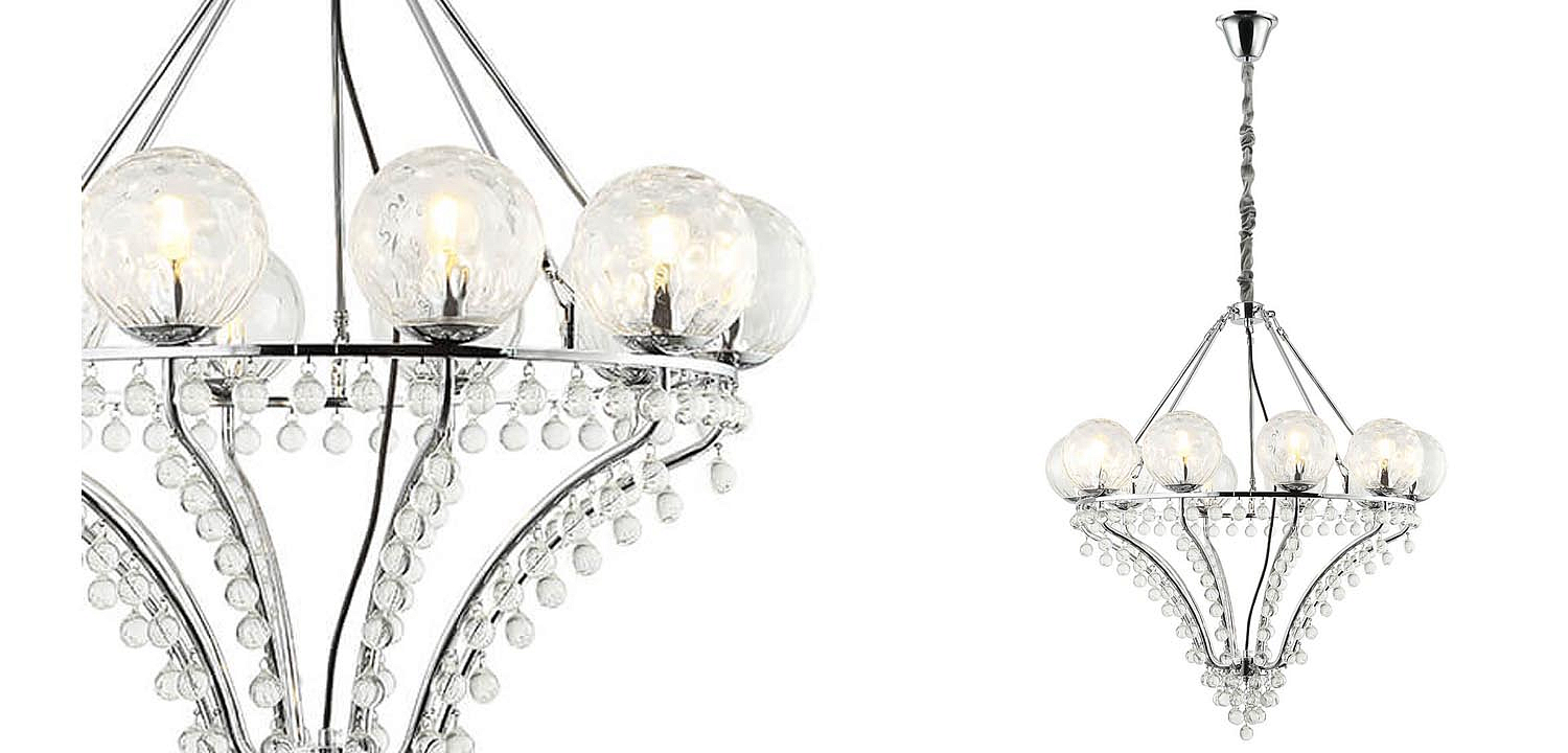 Люстра Melaine Chandelier chrome Люстра Melaine Chandelier chrome - Loft-Concept в Липецке
