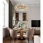 Круглая подвесная люстра Crystal Dandelions Chandelier варинант исполнения - 3 | Loft Concept в Липецке