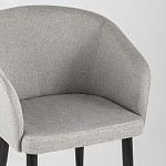 Мягкое кресло на металлических ножках Shaggy Grey варинант исполнения - 6 | Loft Concept в Липецке