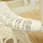 Комплект обеденный из ротанга Eloise grand white варинант исполнения - 8 | Loft Concept в Липецке