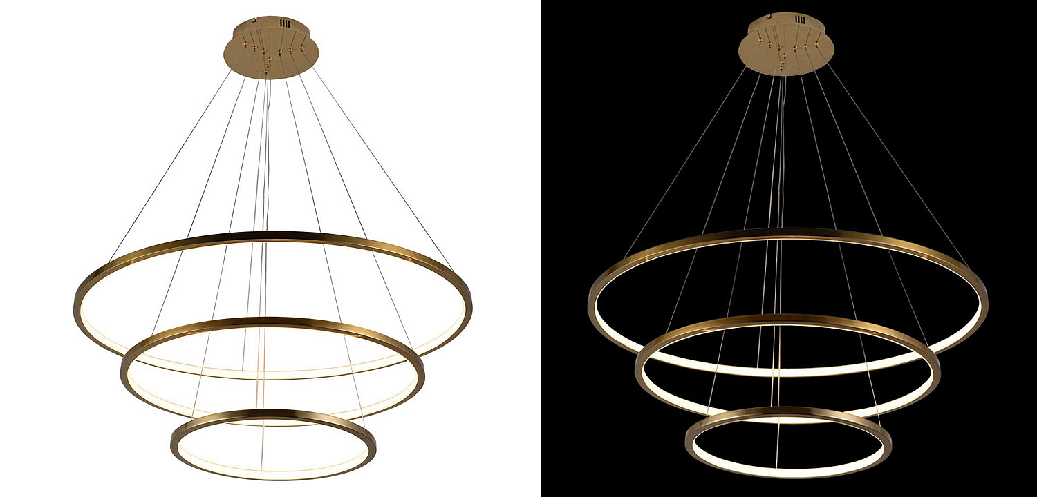 Люстра Ring Horizontal Trio gold Люстра Ring Horizontal Trio gold - Loft-Concept в Липецке