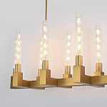 Люстра CANELLE Linear Chandelier 12 Modern Brass варинант исполнения - 1 | Loft Concept в Липецке