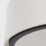 Потолочный светильник с круглым хлопковым абажуром Frosted Diffuser варинант исполнения - 3 | Loft Concept в Липецке