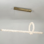 Подвесной линейный светильник Gilbertine Crystals Linear Hanging Lamp варинант исполнения - 3 | Loft Concept в Липецке