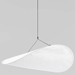 Подвесной светильник с белым тканевым плафоном в форме облака Crystal Cloud Junction варинант исполнения - 1 | Loft Concept в Липецке