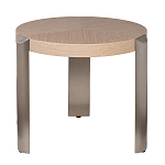 Столик журнальный круглый со светлым шпоном Light Veneer Table варинант исполнения - 1 | Loft Concept в Липецке