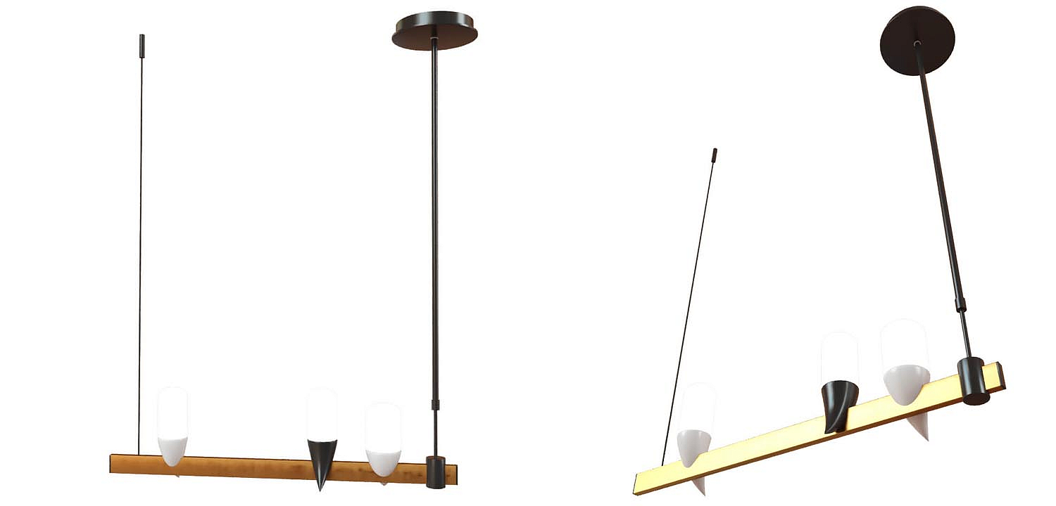 Люстра Ebenezer Chandelier Linear black 60 Люстра Ebenezer Chandelier Linear black 60 - Loft-Concept в Липецке