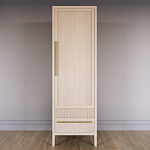 Узкий Шкаф Primo с 2 выдвижными ящиками Светлый дуб варинант исполнения - 2 | Loft Concept в Липецке