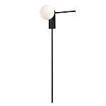 Бра с белым шарообразным плафоном и черным минималистичным каркасом Direct Rays варинант исполнения - 2 | Loft Concept в Липецке