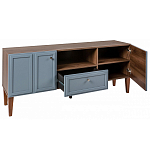 ТВ-тумба серая из массива бука с 2-мя дверками и ящиком Wenge Light варинант исполнения - 4 | Loft Concept в Липецке