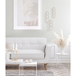 Подвесной светильник с 3-мя округлыми матовыми плафонами из белого стекла Golden Swirl варинант исполнения - 9 | Loft Concept в Липецке