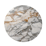 Столик журнальный с круглой мраморной столешницей на трех опорах Marble Stone Drawing варинант исполнения - 2 | Loft Concept в Липецке