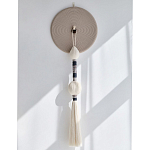 Аксессуар на стену диск из нитей Wall Decor White Thread Disc  варинант исполнения - 4 | Loft Concept в Липецке