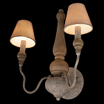 Бра с двумя конусовидными тканевыми абажурами Neighborhood варинант исполнения - 4 | Loft Concept в Липецке