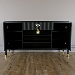 Комод-буфет Elsa Dreams Black с открытыми полками   варинант исполнения - 3 | Loft Concept в Липецке