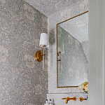 Зеркало прямоугольное в фактурной золотой раме Reflective Fabric варинант исполнения - 4 | Loft Concept в Липецке