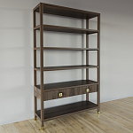 Стеллаж с двумя ящиками Elsa Dreams Walnut варинант исполнения - 1 | Loft Concept в Липецке