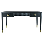 Письменный стол Elsa Dreams Black Шпон дерево с двумя ящиками варинант исполнения - 5 | Loft Concept в Липецке