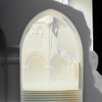 Встраиваемый в стену гипсовый светильник под покраску с эффектом разрушенной стены Antiquity Athena варинант исполнения - 9 | Loft Concept в Липецке