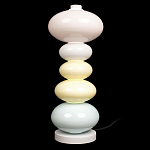 Настольная лампа из стеклянных сфер в пастельных тонах Высота 48 см Pastel Lunaria варинант исполнения - 1 | Loft Concept в Липецке