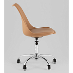 Офисный стул на металлическом основании EGGERY Brown пластик варинант исполнения - 4 | Loft Concept в Липецке