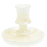 Подсвечник в виде чаши из натурального камня оникс Stone Candlestick варинант исполнения - 1 | Loft Concept в Липецке