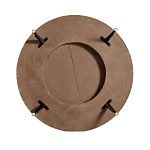 Журнальный столик с круглой фактурной столешницей из натурального дерева Vortex варинант исполнения - 3 | Loft Concept в Липецке