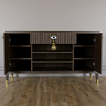 Комод-буфет Elsa Dreams Walnut с открытыми полками   варинант исполнения - 3 | Loft Concept в Липецке