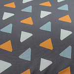 Постельное белье из сатина с принтом треугольники 150х200 см Triangular Dreams варинант исполнения - 2 | Loft Concept в Липецке